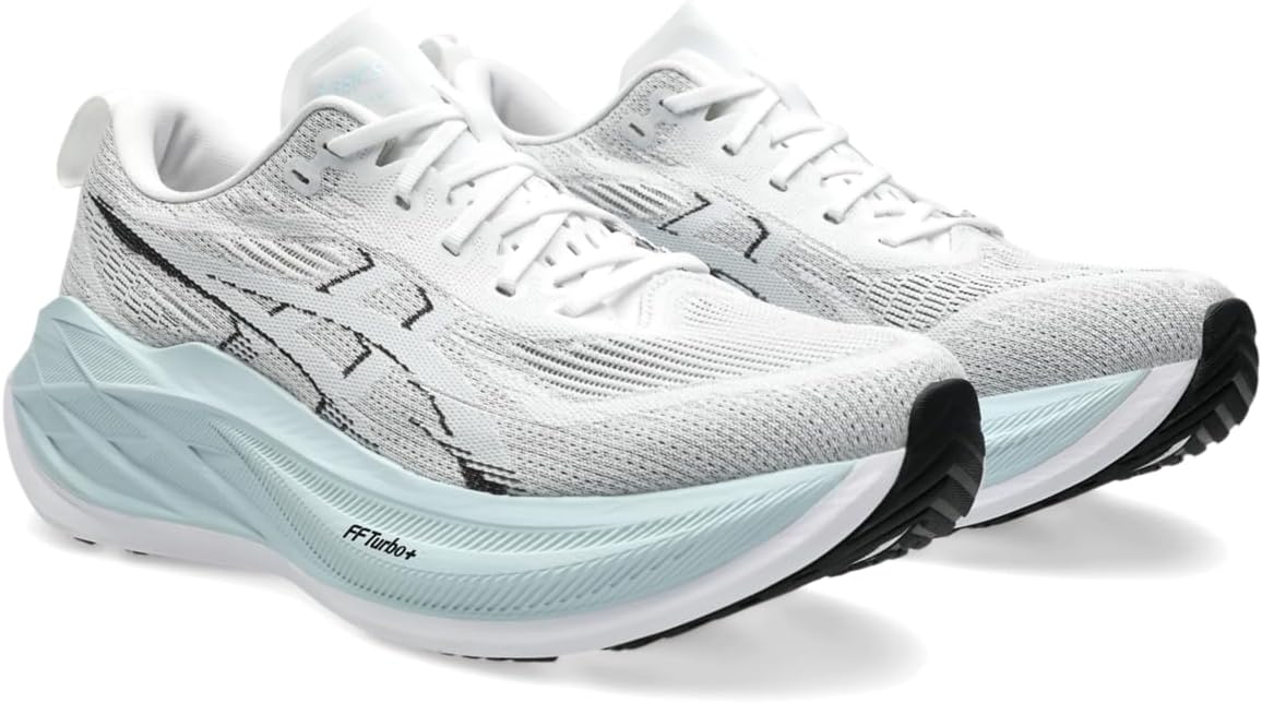 ASICS Unisex Adult SUPERBLAST Running Shoes, White/Cool Grey